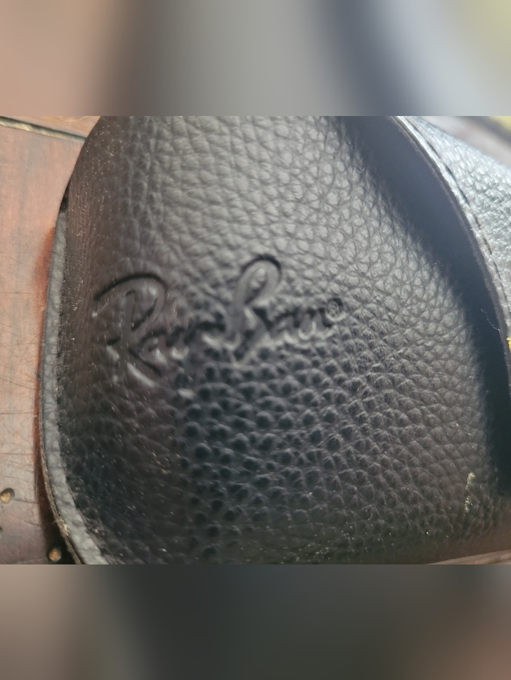 Ray-Ban Black Leather Sunglasses Case - Picture 2 of 4
